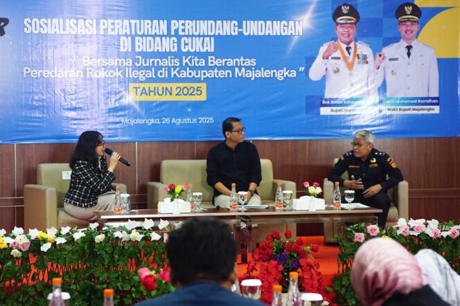 
					Pemkab Majalengka Berkomitmen Gempur Rokok Ilegal, ajak Insan Media Sosialisasikan dan Pencegahan.