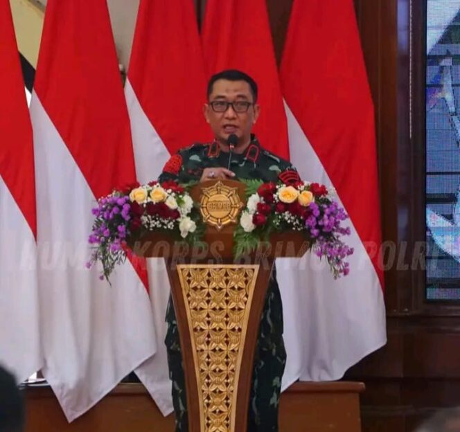 Pemuliaan Nilai-Nilai Luhur, Pasukan Pelopor Korbrimob Polri Menggelar Upacara Penyucian Pataka “Wajracyena”