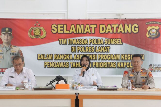 Kapolres Lahat Sambut Tim Asistensi Itwasda Polda Sumsel dalam Pengecekan Program Prioritas Kapolri
