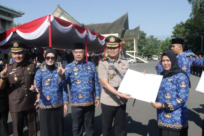 Polres Lahat Gelar Pengamanan Pelantikan PPPK