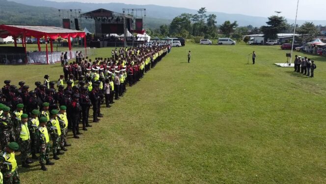 1.110 Personel Dikerahkan Amankan Gema Merah Putih di Lapangan Gelora Suyudono