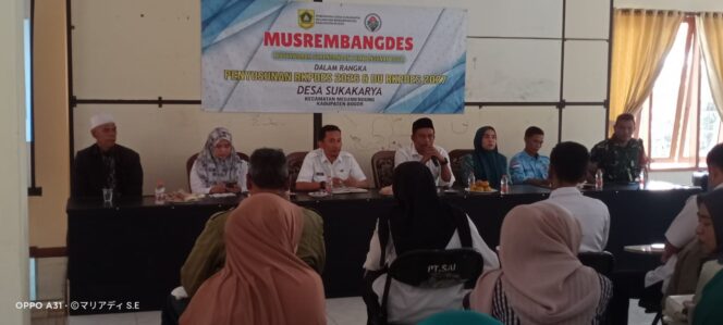 Musrembang Desa Sukakarya, berjalan penuh hikmat dan harapan di tahun 2026.