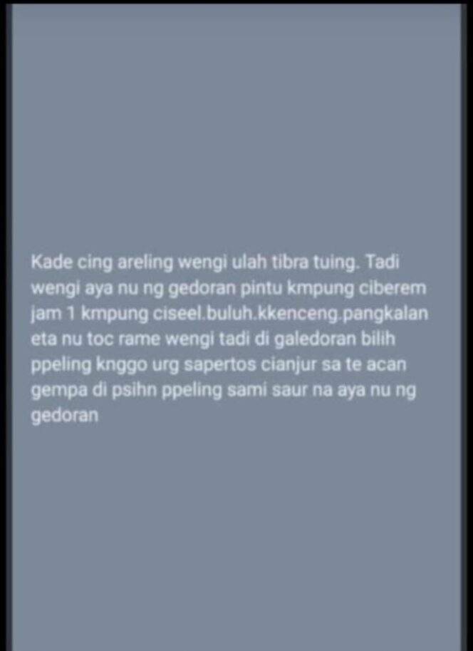 Warga Diminta Waspada, Ronda Malam di Sukaraja Kembali Diaktifkan
