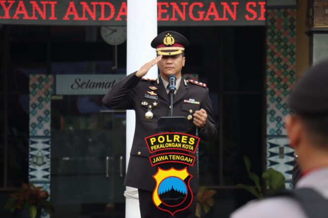 Polres Pekalongan Kota Gelar Upacara Hari Kesaktian Pancasila dan Laporan Kenaikan Pangkat ASN Polri