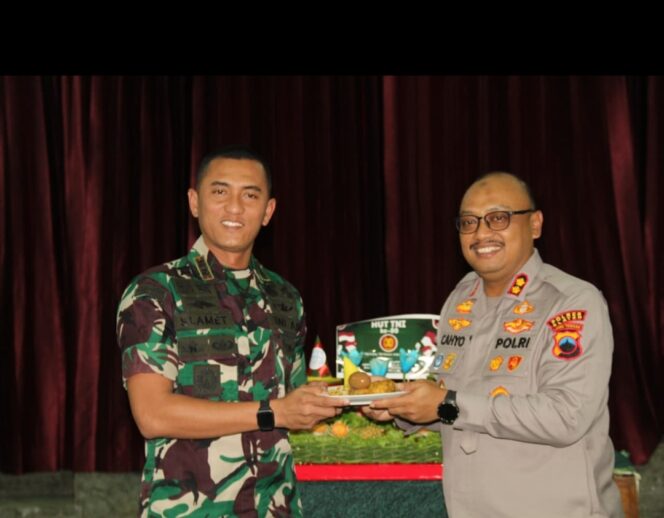 Kejutan Polres Klaten Warnai HUT TNI Ke-80 Di Kodim 0723/Klaten.
