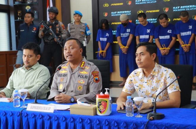 Polresta Cilacap Rilis Pengungkapan Kasus dari September sampai dengan Oktober 2025.