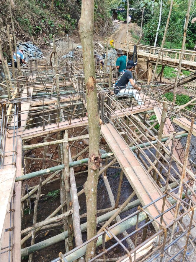 
					Pengusaha Bangun Jembatan Penghubung Dua Kampung di Desa Banyuwangi, Cigudeg