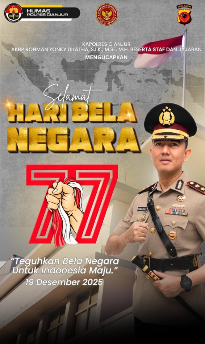 
					Kapolres Cianjur Pimpin Peringatan Hari Bela Negara ke-77 Tahun 2025