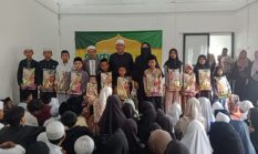 Ratusan Anak Yatim Berzikir di Kantor Desa Pancawati kecamatan Caringin Bogor Jawa Barat .