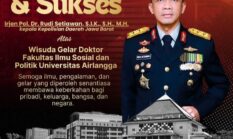 Kapolda Jabar Raih Gelar Doktor di Universitas Airlangga, Jadi Inspirasi Dunia Kepolisian dan Media