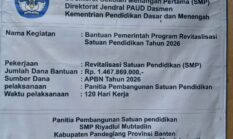 Program Revitalisasi SMP Riyadlul Mubtadiin Disorot, Upah Pekerja Dinilai Terlalu Rendah