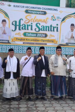 Hari Santri Nasional 2026, Kecamatan Cigombong Gelar di Masjid Besar Al-Azhiim