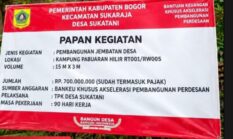 Wujudkan Desa Maju dan Sejahtera, Pemdes Sukatani Alokasikan Bankeu Khusus Rp 700 Juta untuk Pembangunan Jembatan Pabuaran Hilir