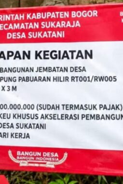 Wujudkan Desa Maju dan Sejahtera, Pemdes Sukatani Alokasikan Bankeu Khusus Rp 700 Juta untuk Pembangunan Jembatan Pabuaran Hilir